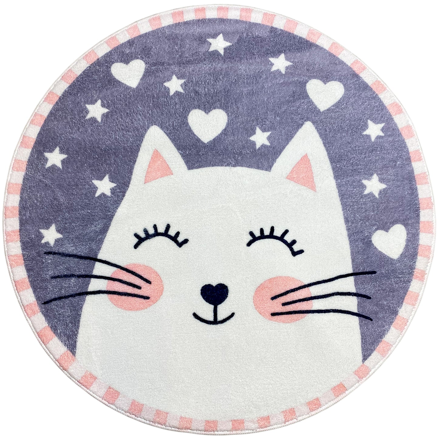 Tapete infantil redondo Gato, 100 cm
