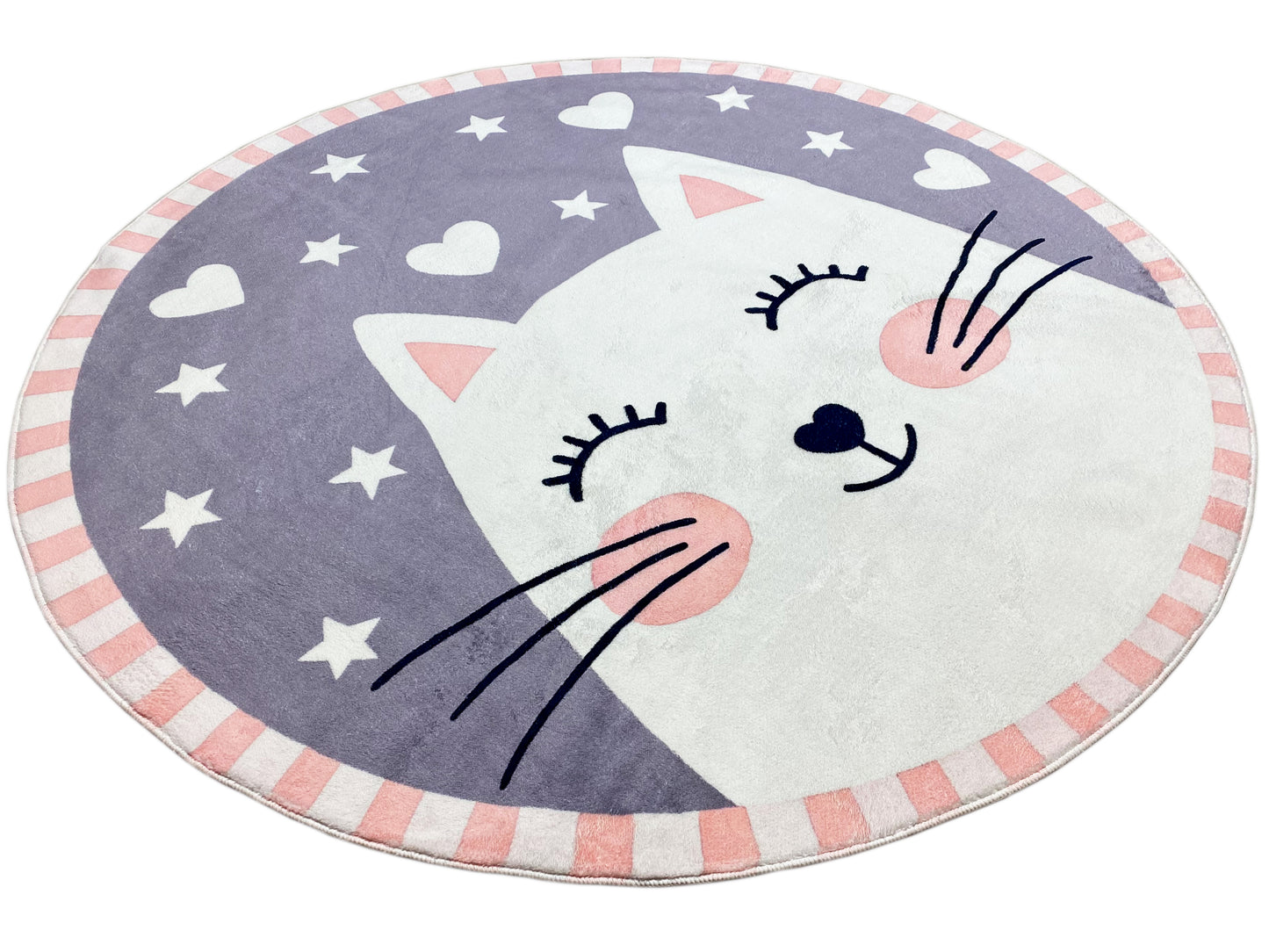 Tapete infantil redondo Gato, 120 cm