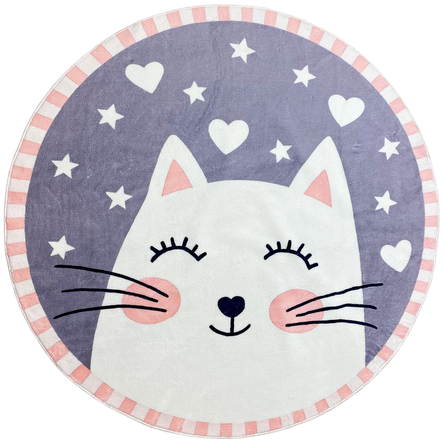 Tapete infantil redondo Gato, 160 cm