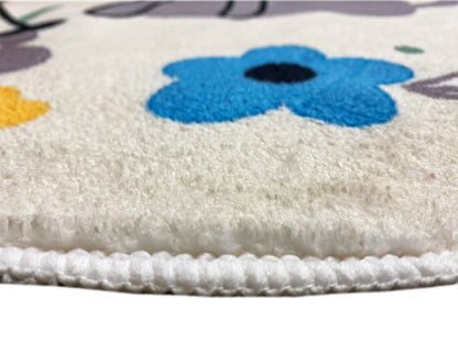 Tapete infantil redondo Gato, branco, 160 cm