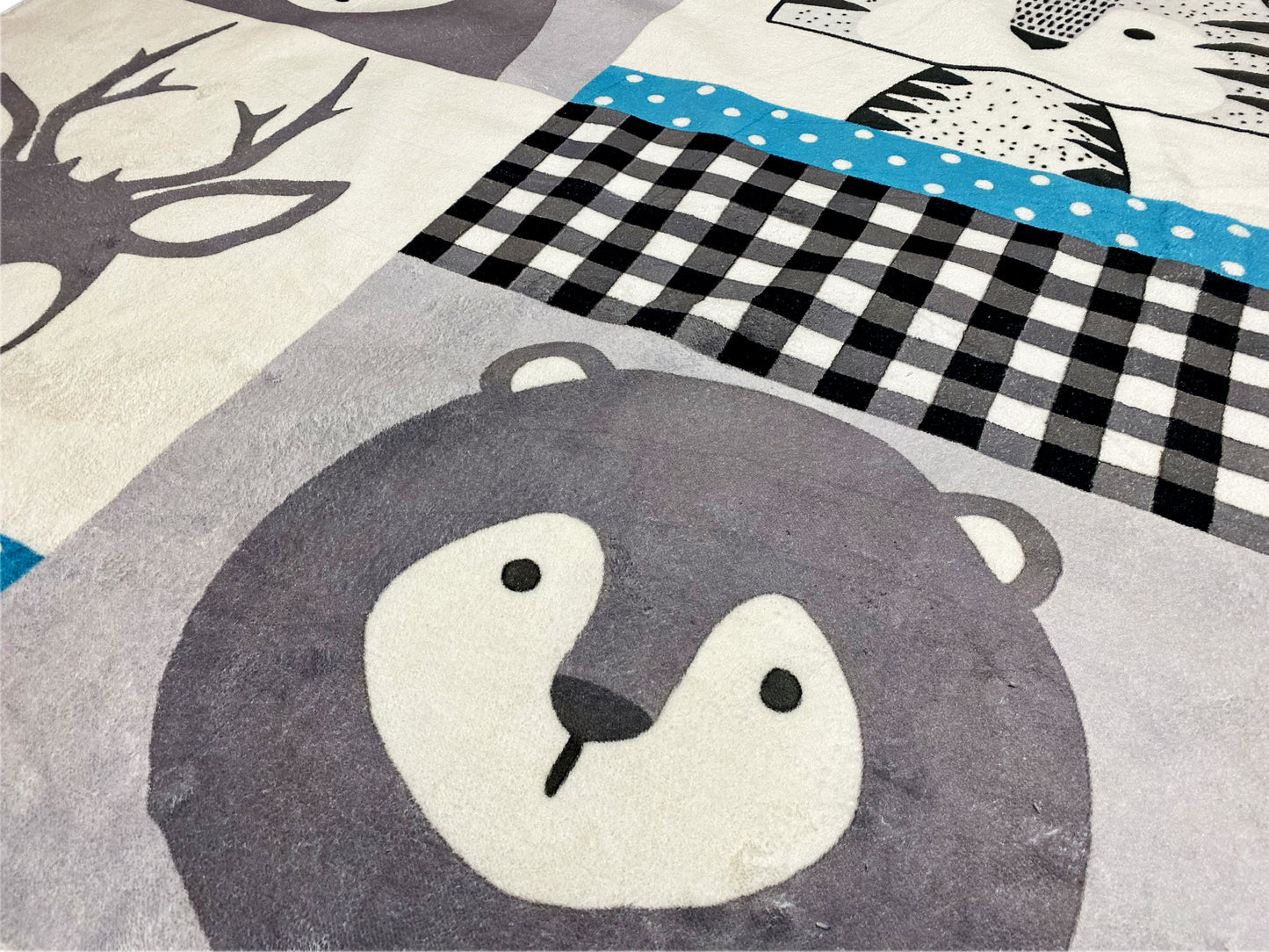 Tapete infantil redondo Animais, 120 cm