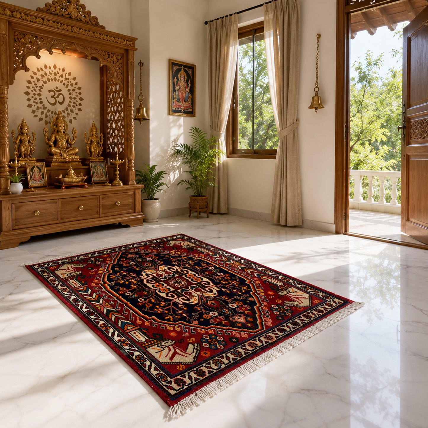 Tapete Poshti-Qashqai - 63x61 cm