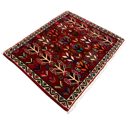 Tapete Poshti, Vermelho - 69x58 cm
