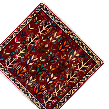 Tapete Poshti, Vermelho - 69x58 cm
