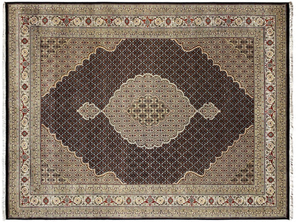 Indo Tabriz Teppich aus Wolle und Seide langlebige Qualität