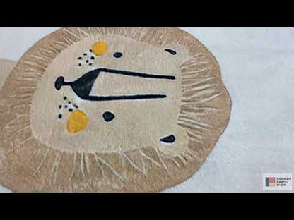Tapete infantil «Leão», bege, 140x200 cm