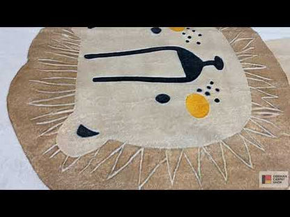 Tapete infantil «Leão», bege, 160x230 cm