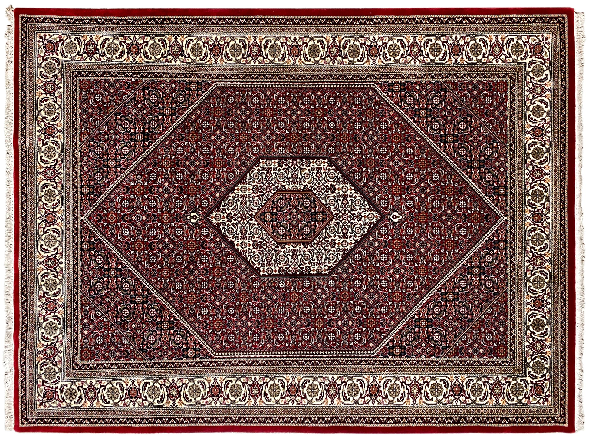 German Carpet Shop Bidjar Teppich rot handgeknüpft Wolle 244x170 cm