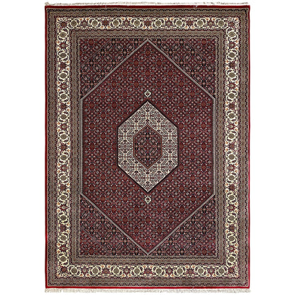 Handgeknüpfter Bidjar Teppich rot 304x205 cm aus 100% Wolle