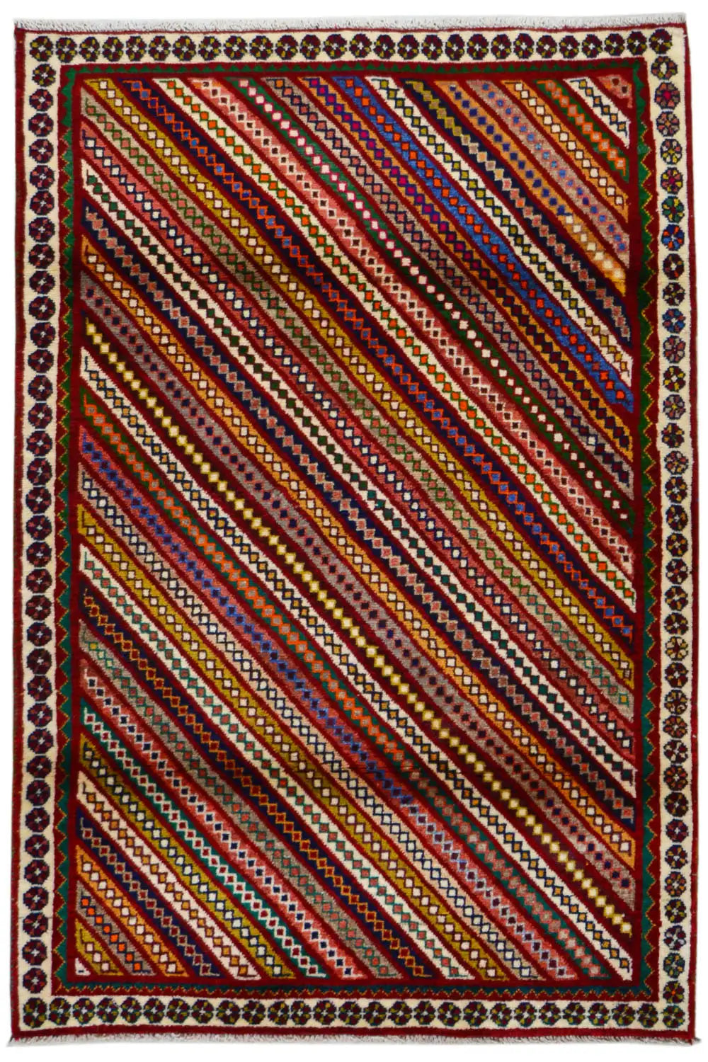 Gabbeh - Striped (171x112 cm) - German Carpet Shop
